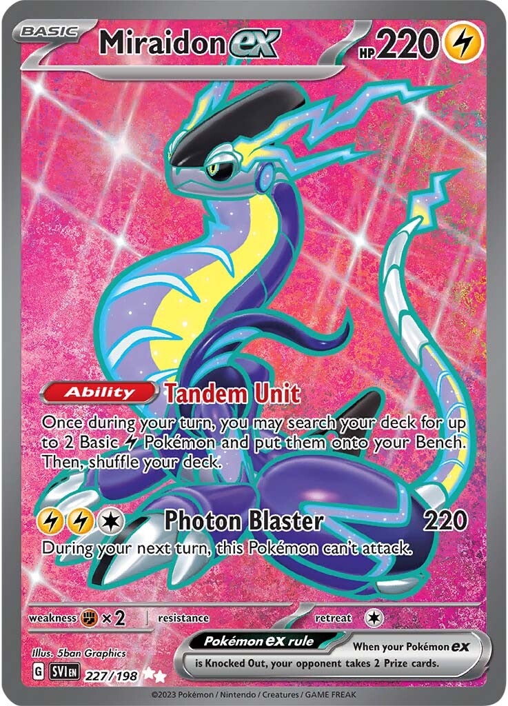 Miraidon ex (227/198) [Scarlet & Violet: Base Set] | Good Games Cannington