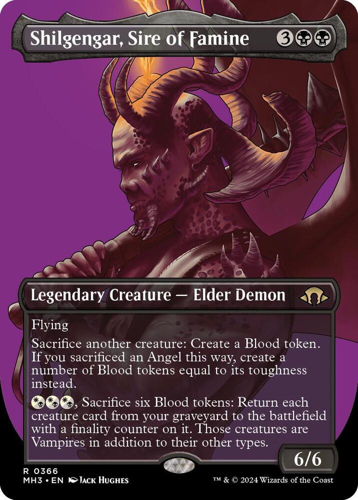 Shilgengar, Sire of Famine 366/319 (Modern Horizons 3)  - Borderless | Good Games Cannington