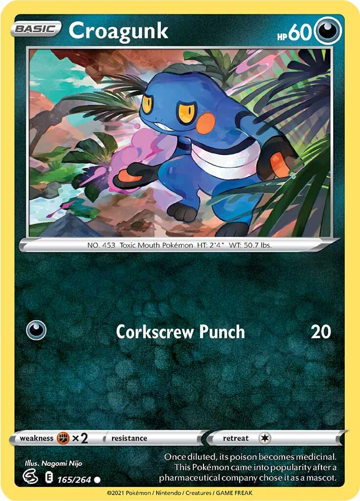 Croagunk (165/264) [Sword & Shield: Fusion Strike] | Good Games Cannington