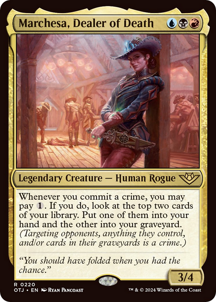 Marchesa, Dealer of Death [Outlaws of Thunder Junction] | Good Games Cannington