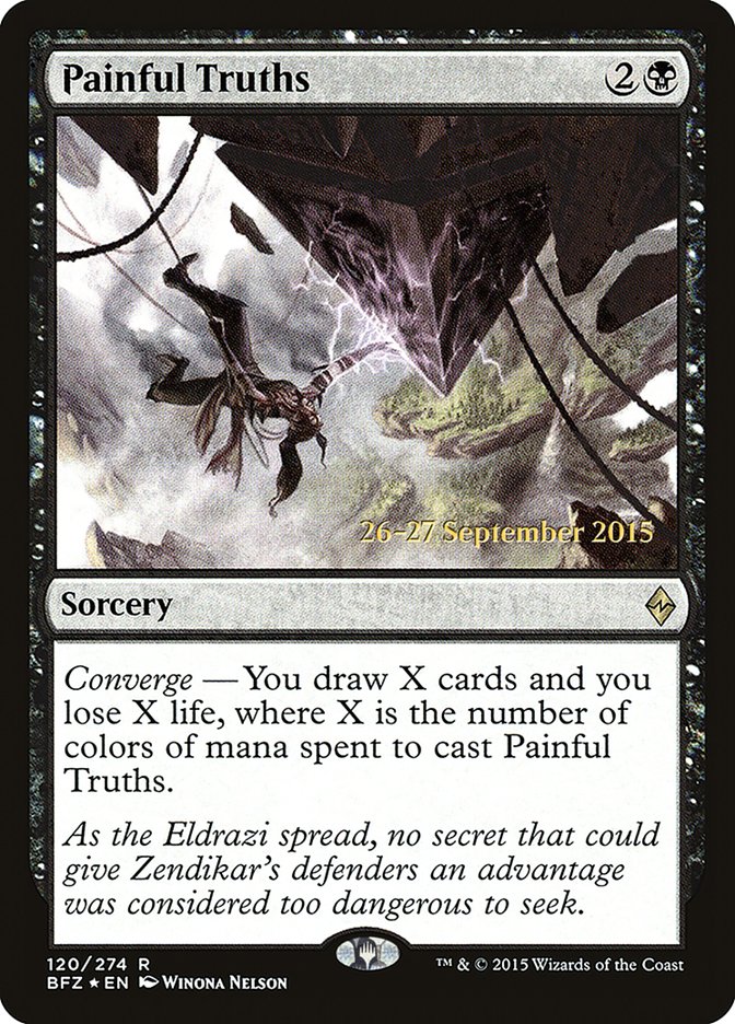 Painful Truths [Battle for Zendikar Prerelease Promos] | Good Games Cannington