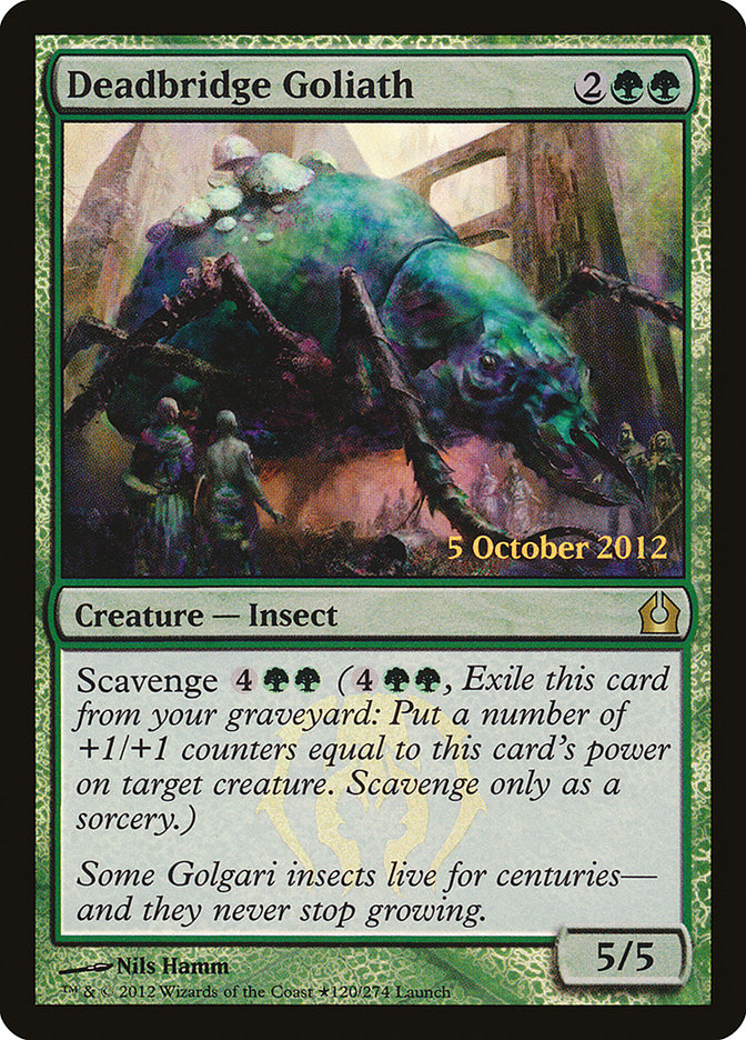 Deadbridge Goliath [Return to Ravnica Prerelease Promos] | Good Games Cannington