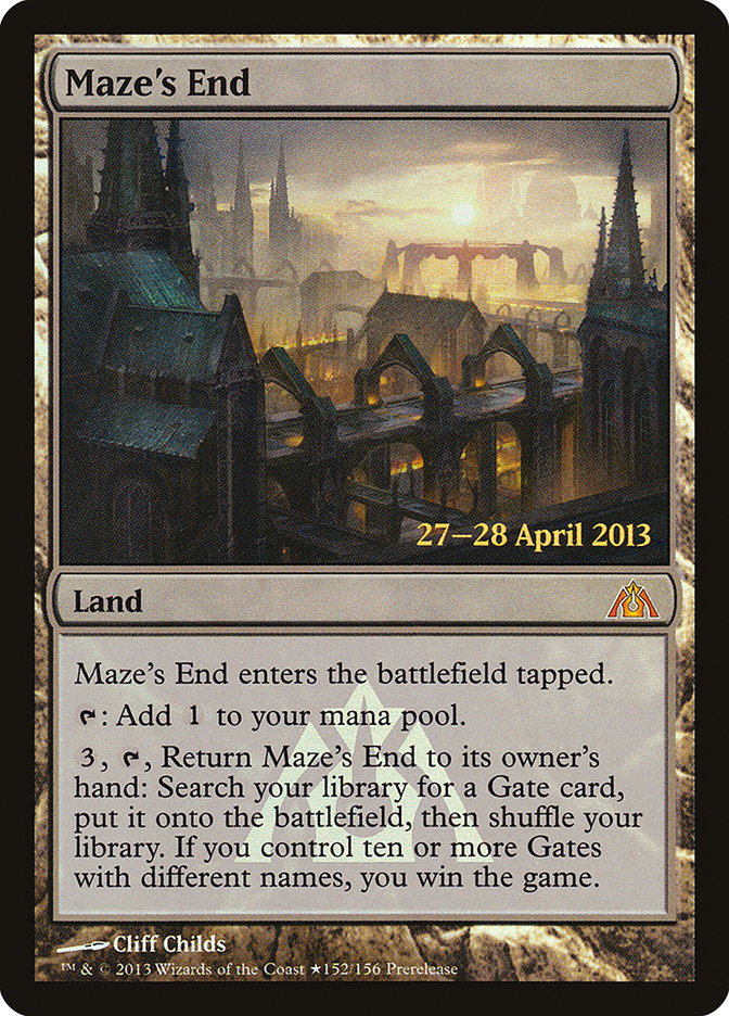 Maze's End [Dragon's Maze Prerelease Promos] | Good Games Cannington