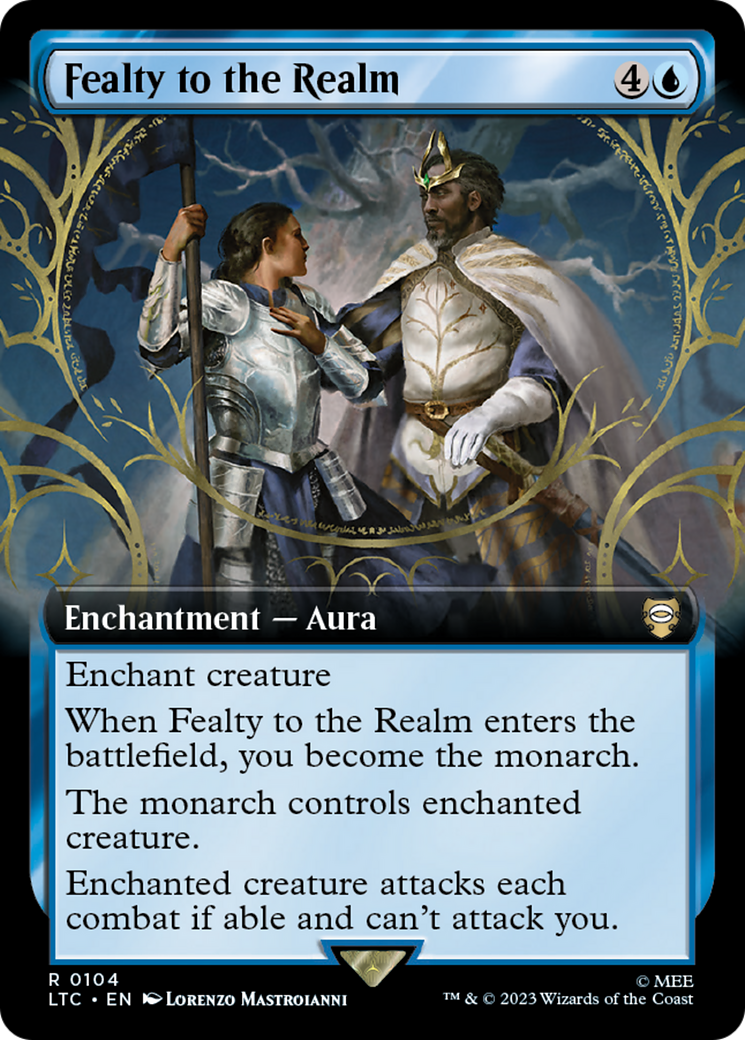 Fealty to the Realm (Extended Art) [The Lord of the Rings: Tales of Middle-Earth Commander] | Good Games Cannington