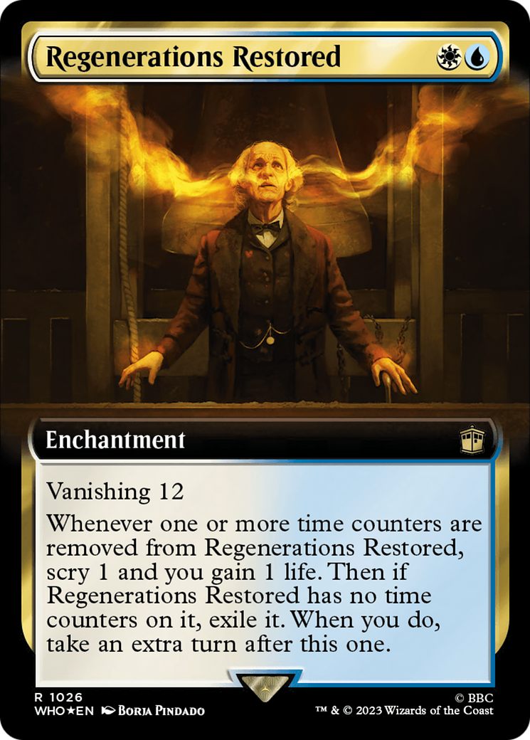 Regenerations Restored (Extended Art) (Surge Foil) [Doctor Who] | Good Games Cannington