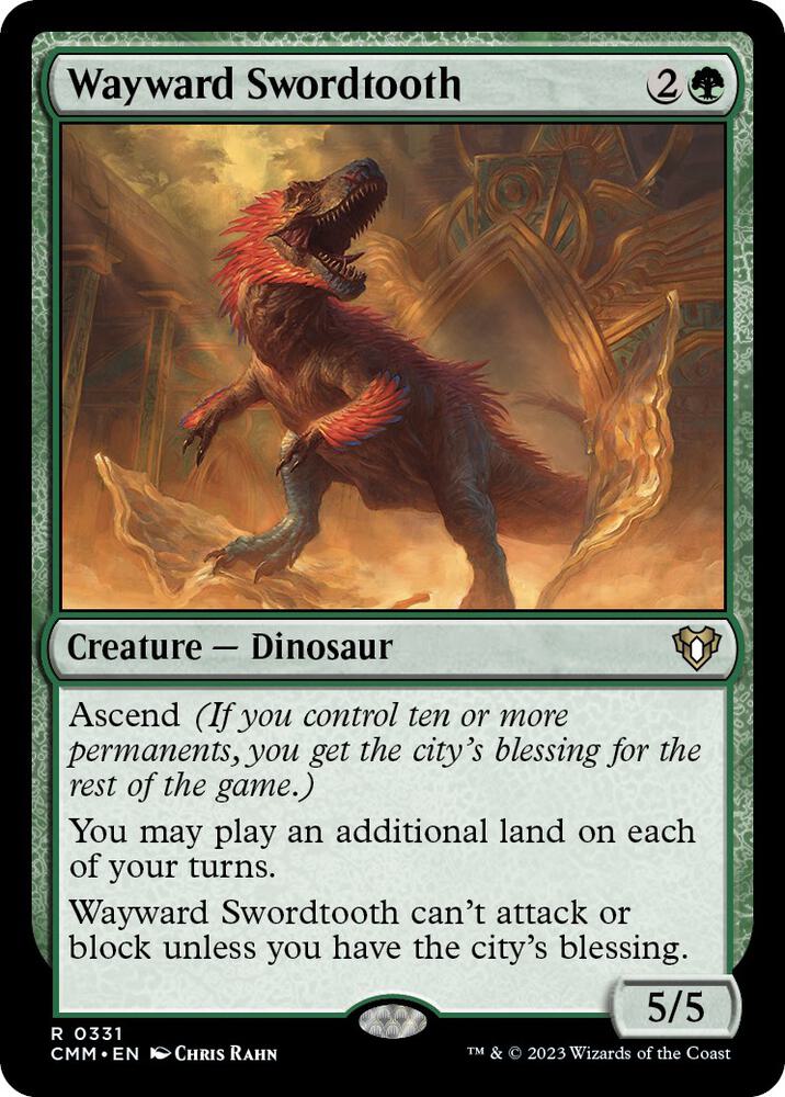 Wayward Swordtooth 331/451 (Commander Masters)  | Good Games Cannington