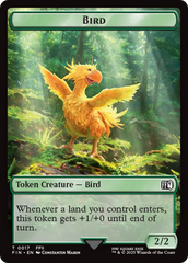 Bird (0017) // Wizard (0015) Double-Sided Token [FINAL FANTASY Tokens] | Good Games Cannington