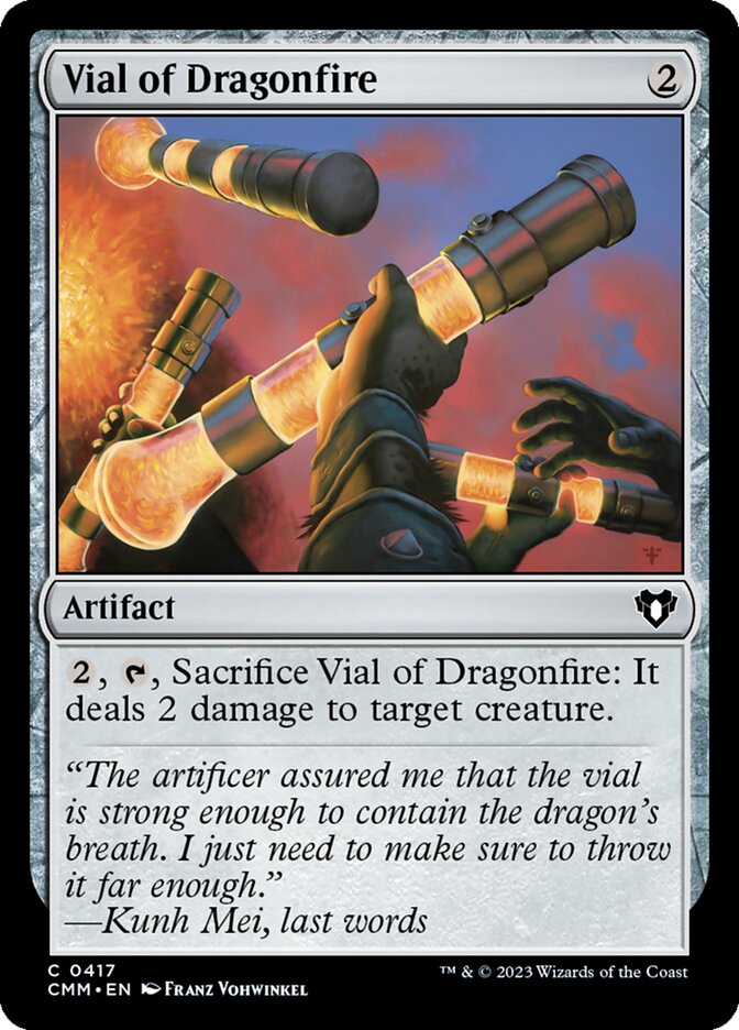 Vial of Dragonfire 417 (Commander Masters)  - Foil | Good Games Cannington