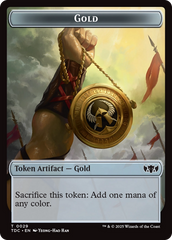 Elemental (0016) // Gold Double-Sided Token [Tarkir: Dragonstorm Commander Tokens] | Good Games Cannington