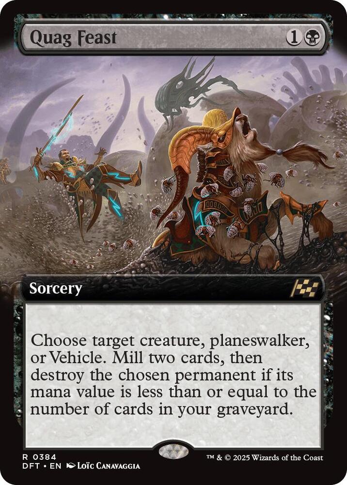 Quag Feast 384/291 (Aetherdrift)  - Extended Art Foil | Good Games Cannington