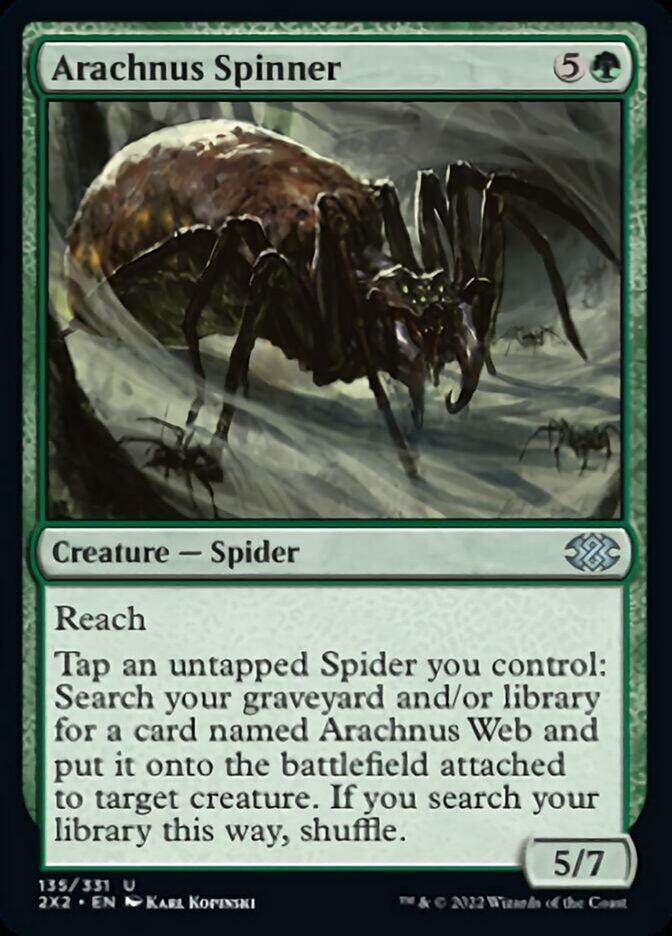 Arachnus Spinner [Double Masters 2022] | Good Games Cannington