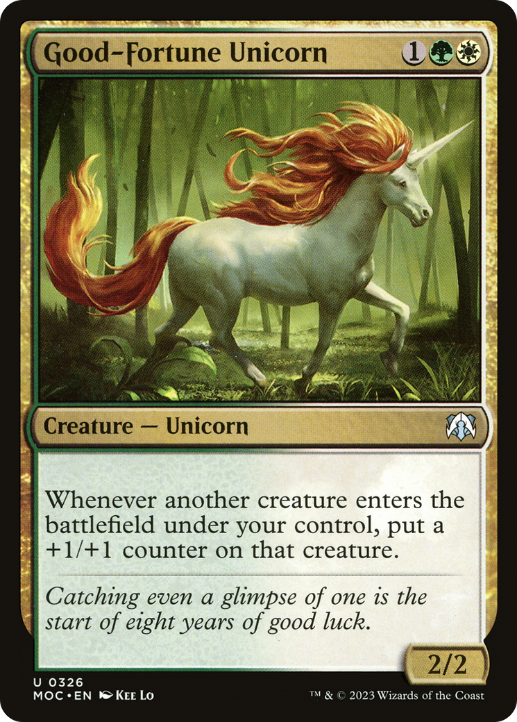 Good-Fortune Unicorn [March of the Machine Commander] | Good Games Cannington