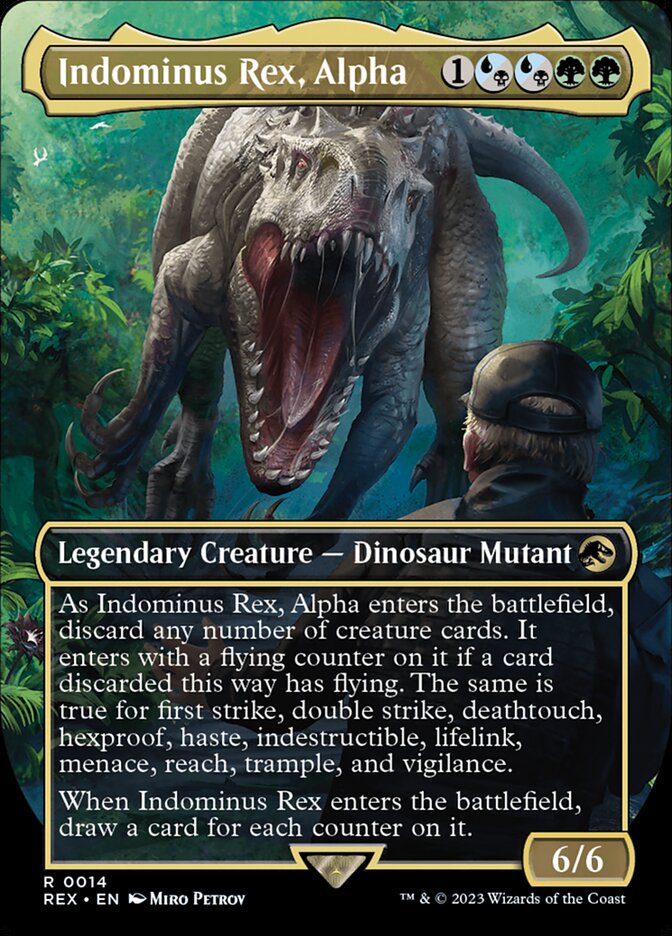 Indominus Rex, Alpha 14 (Universes Beyond: Jurassic World Collection)  - Borderless | Good Games Cannington