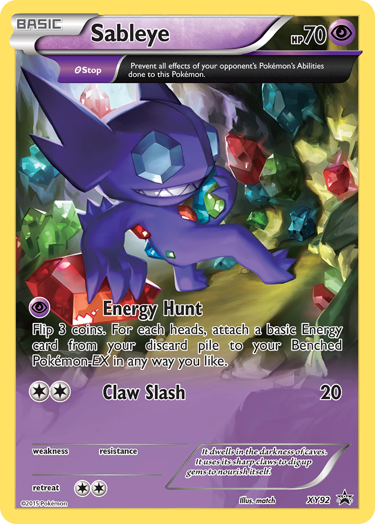 Sableye (XY92) [XY: Black Star Promos] | Good Games Cannington