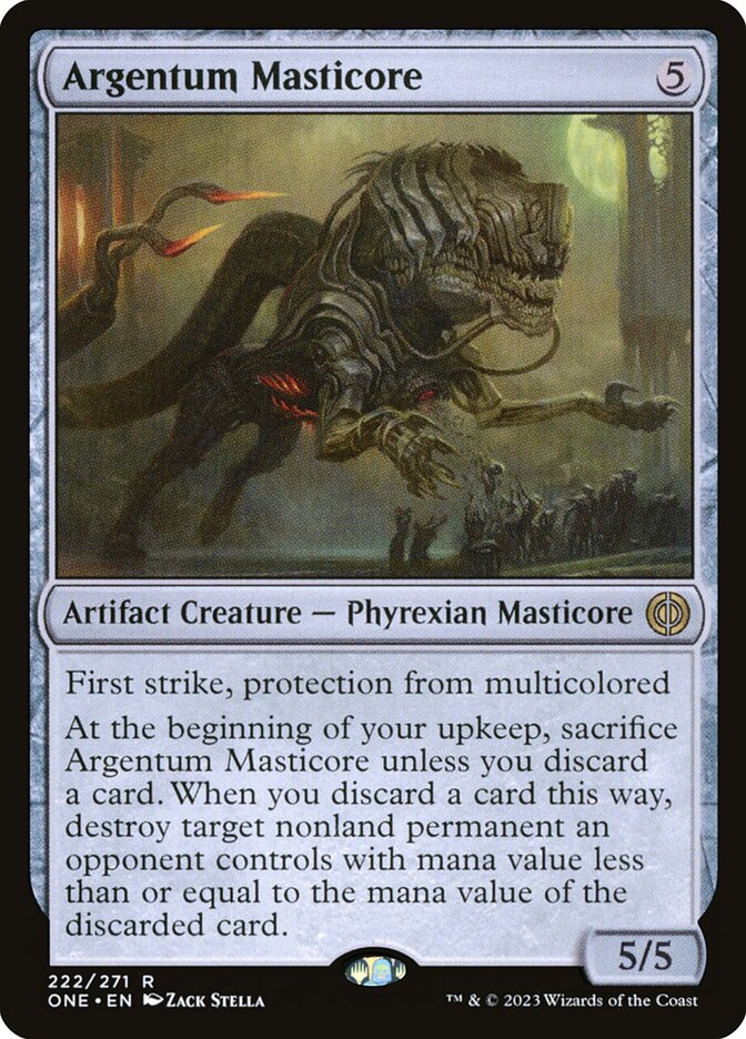 Argentum Masticore 222/271 (Phyrexia: All Will Be One)  | Good Games Cannington