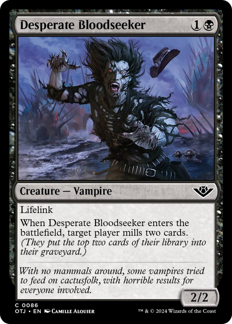 Desperate Bloodseeker [Outlaws of Thunder Junction] | Good Games Cannington