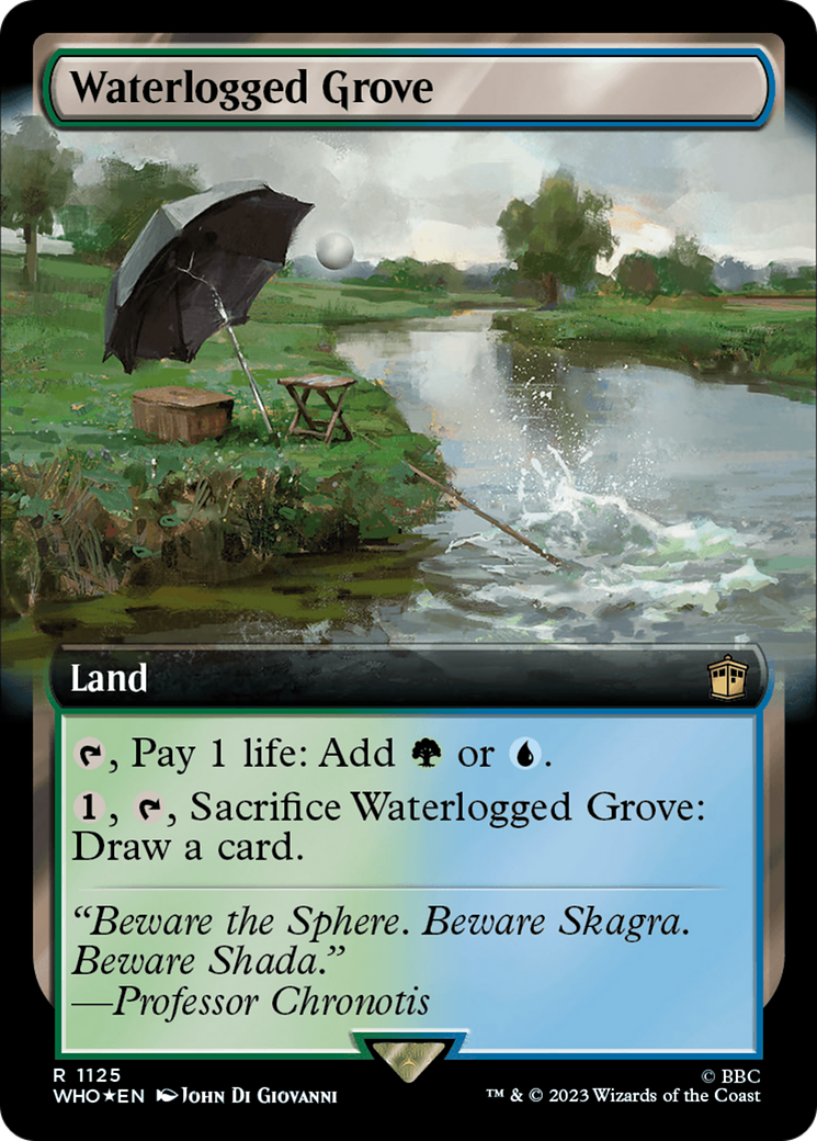Waterlogged Grove (Extended Art) (Surge Foil) [Doctor Who] | Good Games Cannington