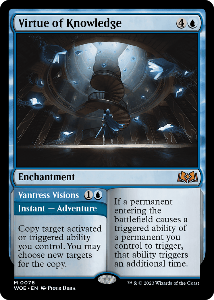 Virtue of Knowledge // Vantress Visions [Wilds of Eldraine] | Good Games Cannington