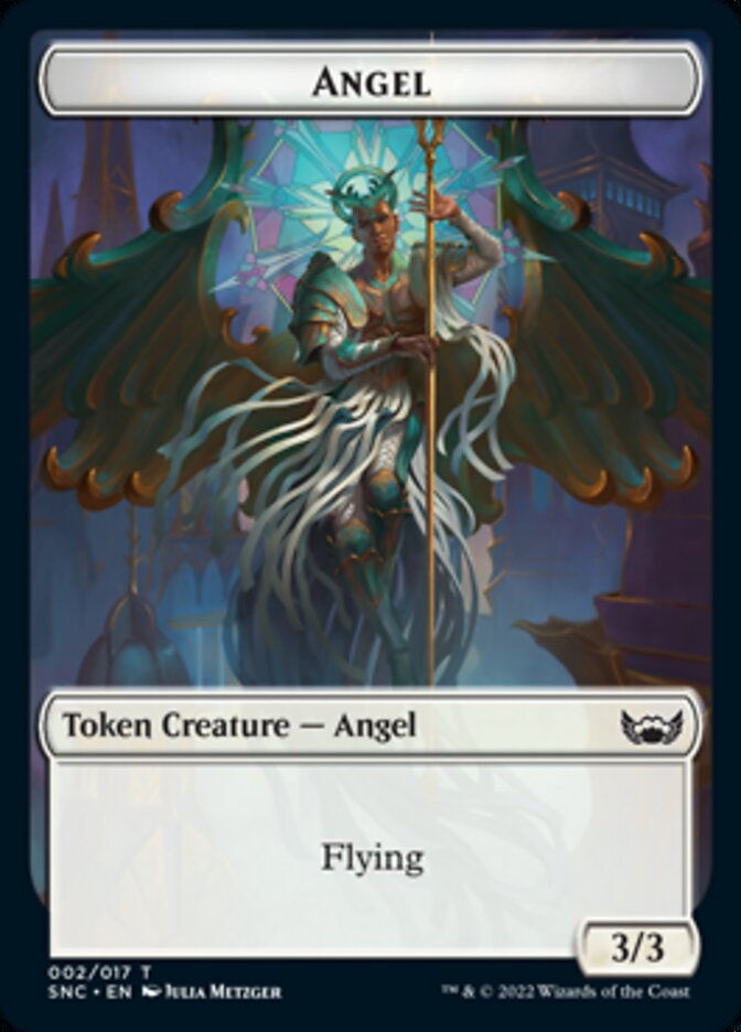 Cat // Angel Double-Sided Token [Streets of New Capenna Tokens] | Good Games Cannington