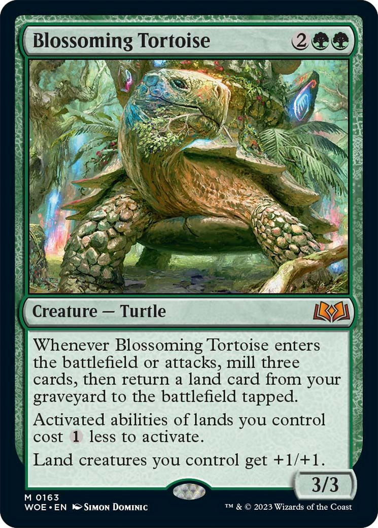 Blossoming Tortoise [Wilds of Eldraine] | Good Games Cannington