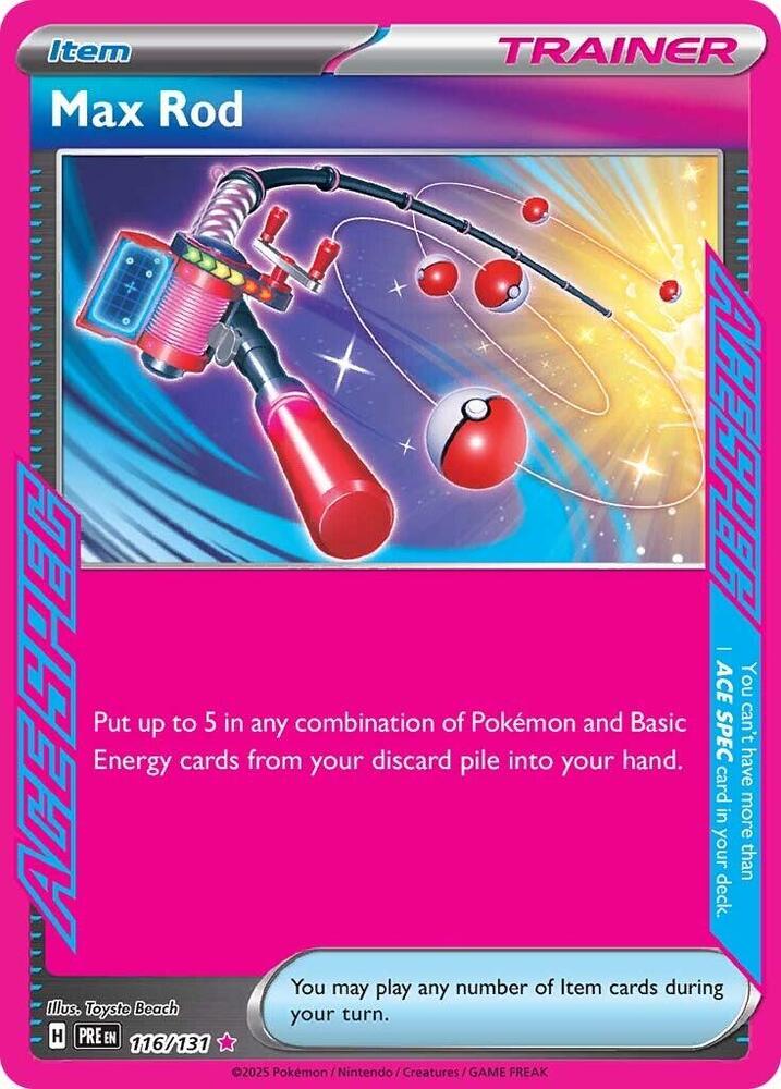 Max Rod (116/131) [Scarlet & Violet: Prismatic Evolutions] | Good Games Cannington