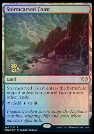 Stormcarved Coast [Innistrad: Crimson Vow Prerelease Promos] | Good Games Cannington