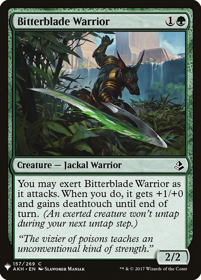 Bitterblade Warrior [Mystery Booster] | Good Games Cannington