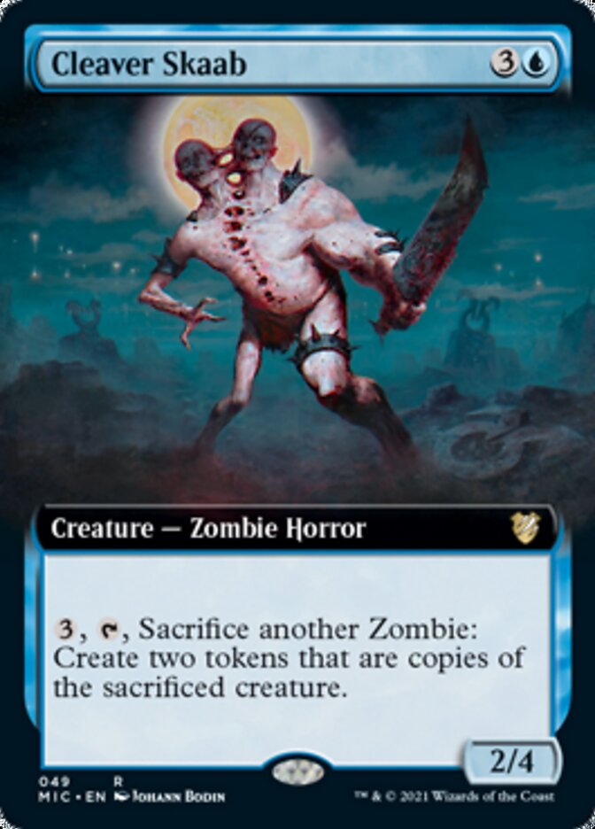 Cleaver Skaab (Extended Art) [Innistrad: Midnight Hunt Commander] | Good Games Cannington