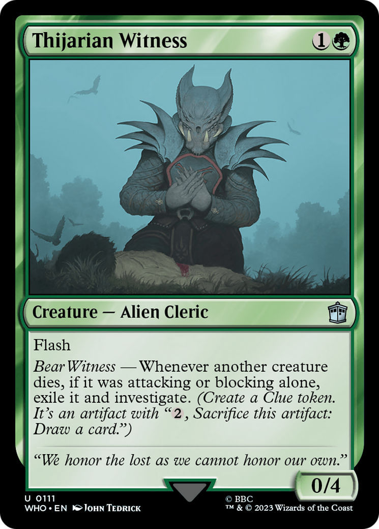 Thijarian Witness [Doctor Who] | Good Games Cannington