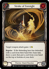 Stroke of Foresight (Yellow) [U-WTR139] (Welcome to Rathe Unlimited)  Unlimited Rainbow Foil | Good Games Cannington