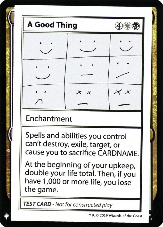 A Good Thing [Mystery Booster Playtest Cards] | Good Games Cannington