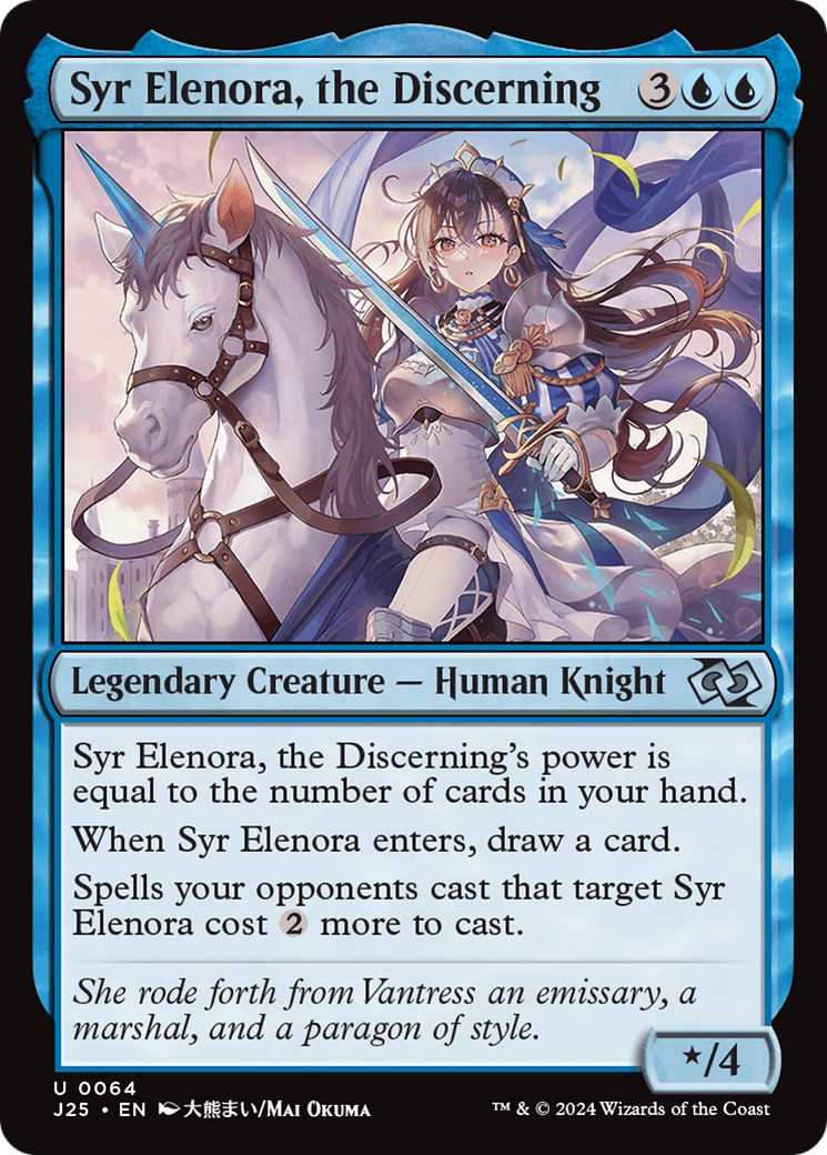 Syr Elenora, the Discerning (Anime) [Foundations Jumpstart] | Good Games Cannington