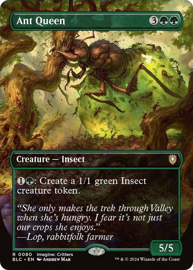 Ant Queen (Borderless) [Bloomburrow Commander] | Good Games Cannington
