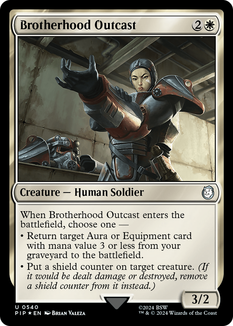 Brotherhood Outcast (Surge Foil) [Fallout] | Good Games Cannington