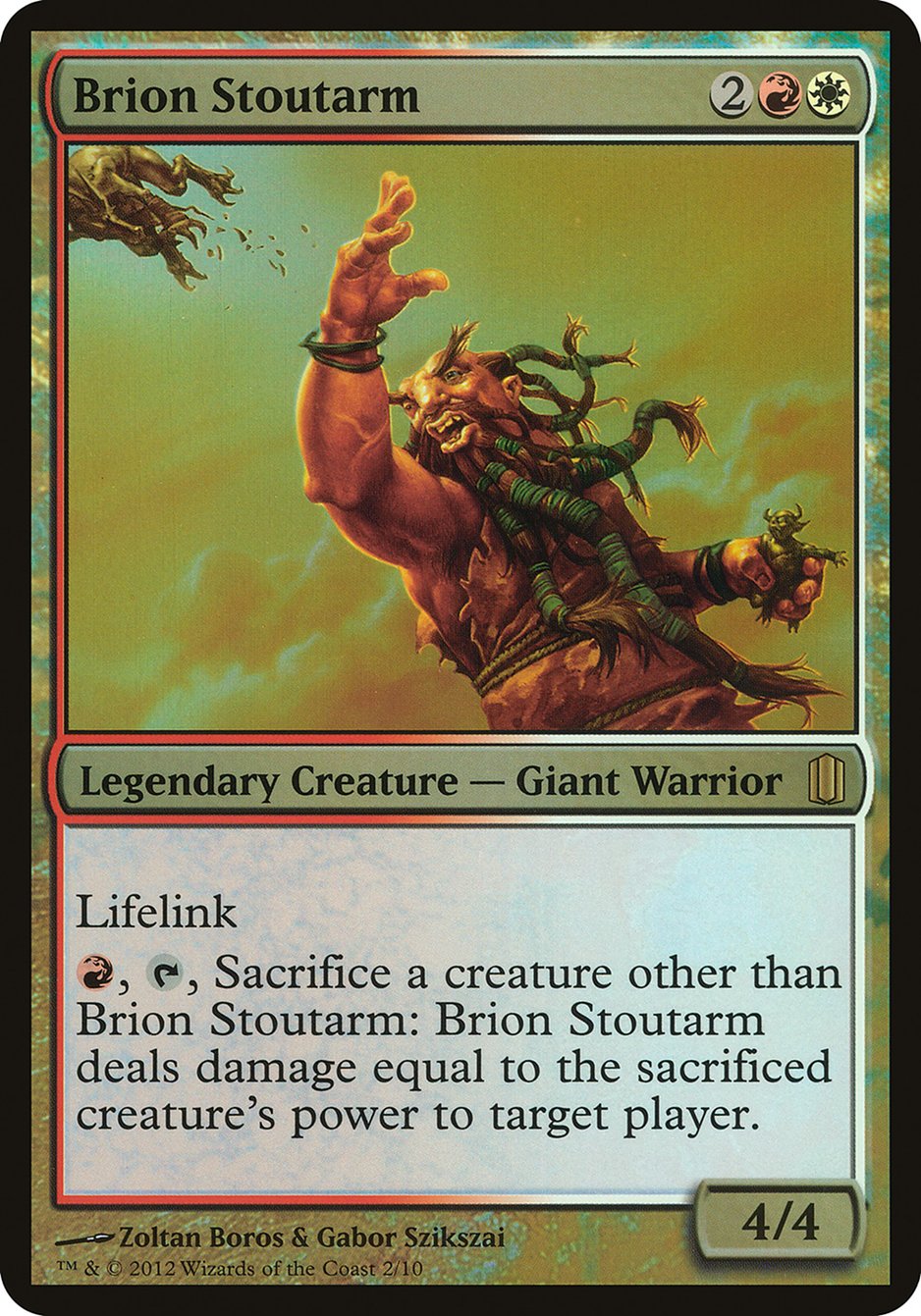 Brion Stoutarm (Oversized) [Commander's Arsenal Oversized] | Good Games Cannington