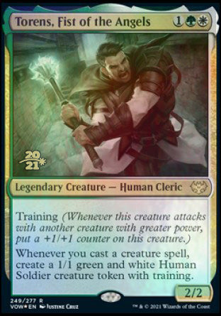 Torens, Fist of the Angels [Innistrad: Crimson Vow Prerelease Promos] | Good Games Cannington