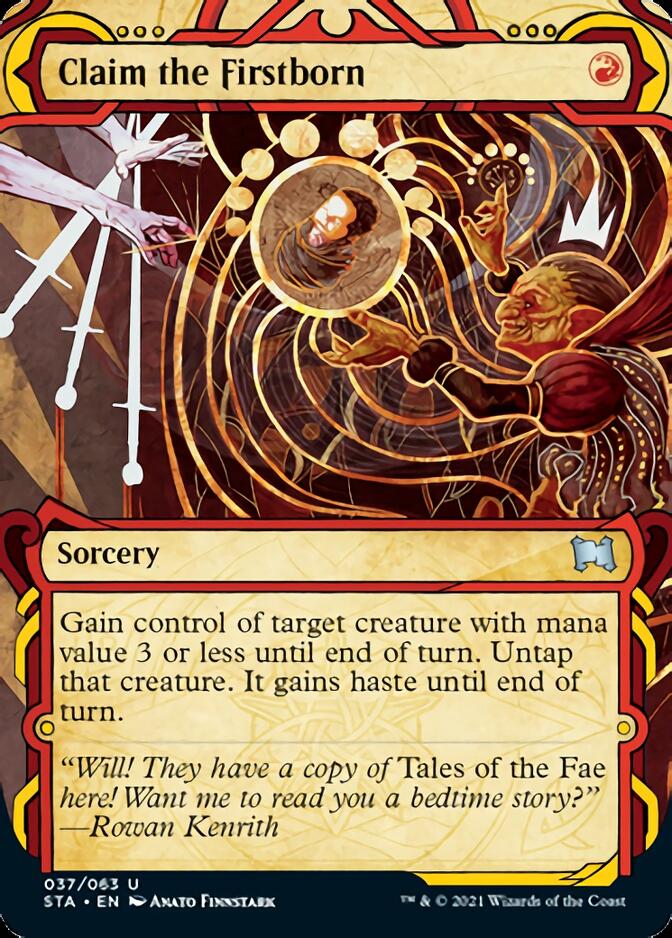 Claim the Firstborn (Foil Etched) [Strixhaven: School of Mages Mystical Archive] | Good Games Cannington