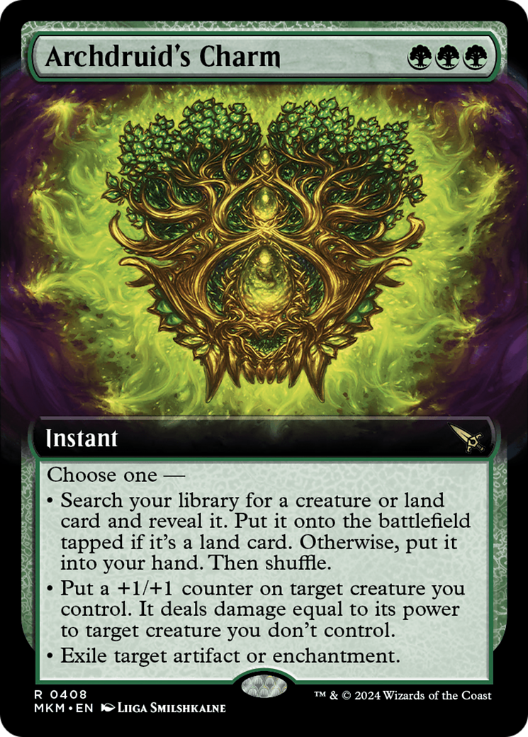 Archdruid's Charm (Extended Art) [Murders at Karlov Manor] | Good Games Cannington