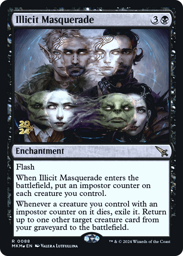 Illicit Masquerade [Murders at Karlov Manor Prerelease Promos] | Good Games Cannington