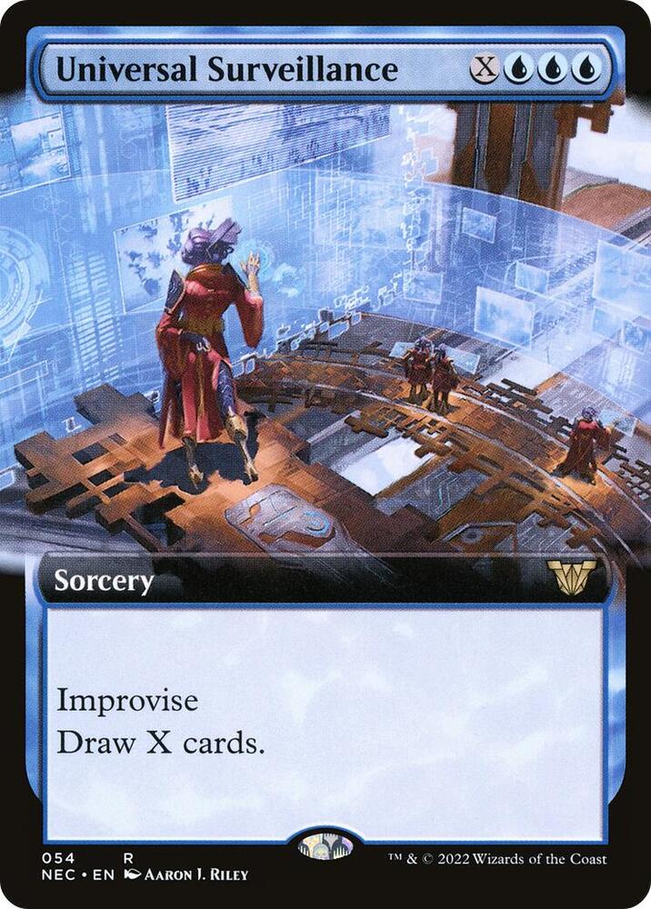 Universal Surveillance 54 (Commander: Kamigawa: Neon Dynasty)  - Extended Art | Good Games Cannington