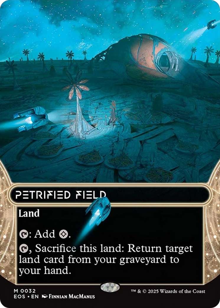 Petrified Field (0032) (Borderless) [Edge of Eternities: Stellar Sights] | Good Games Cannington