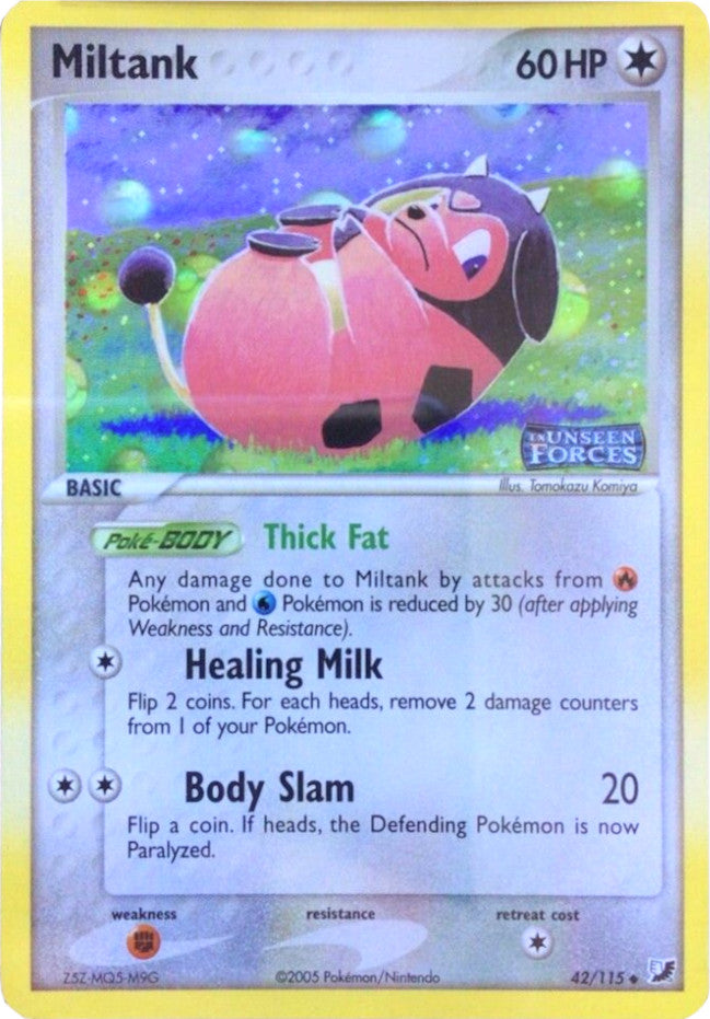 Miltank (42/115) (Stamped) [EX: Unseen Forces] | Good Games Cannington