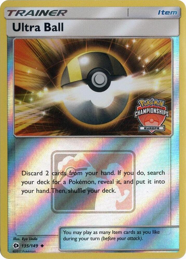 Ultra Ball 135 149 Europe Championships 135/149 (League & Championship Cards)  - Reverse Holofoil | Good Games Cannington