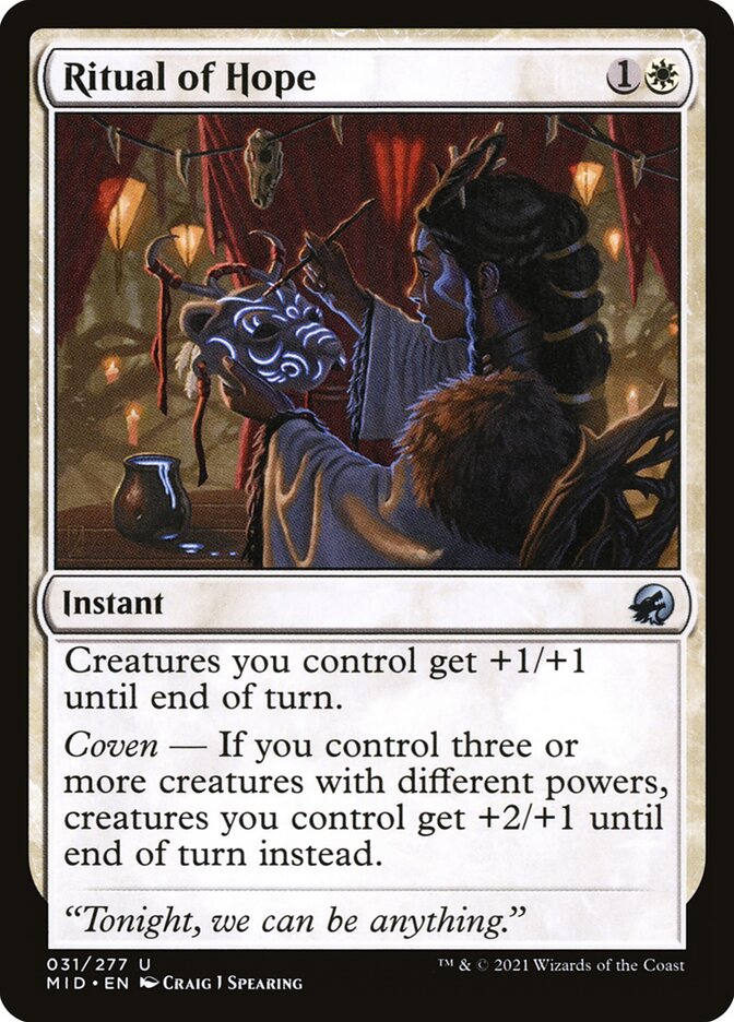 Ritual of Hope 31 (Innistrad: Midnight Hunt)  - Foil | Good Games Cannington
