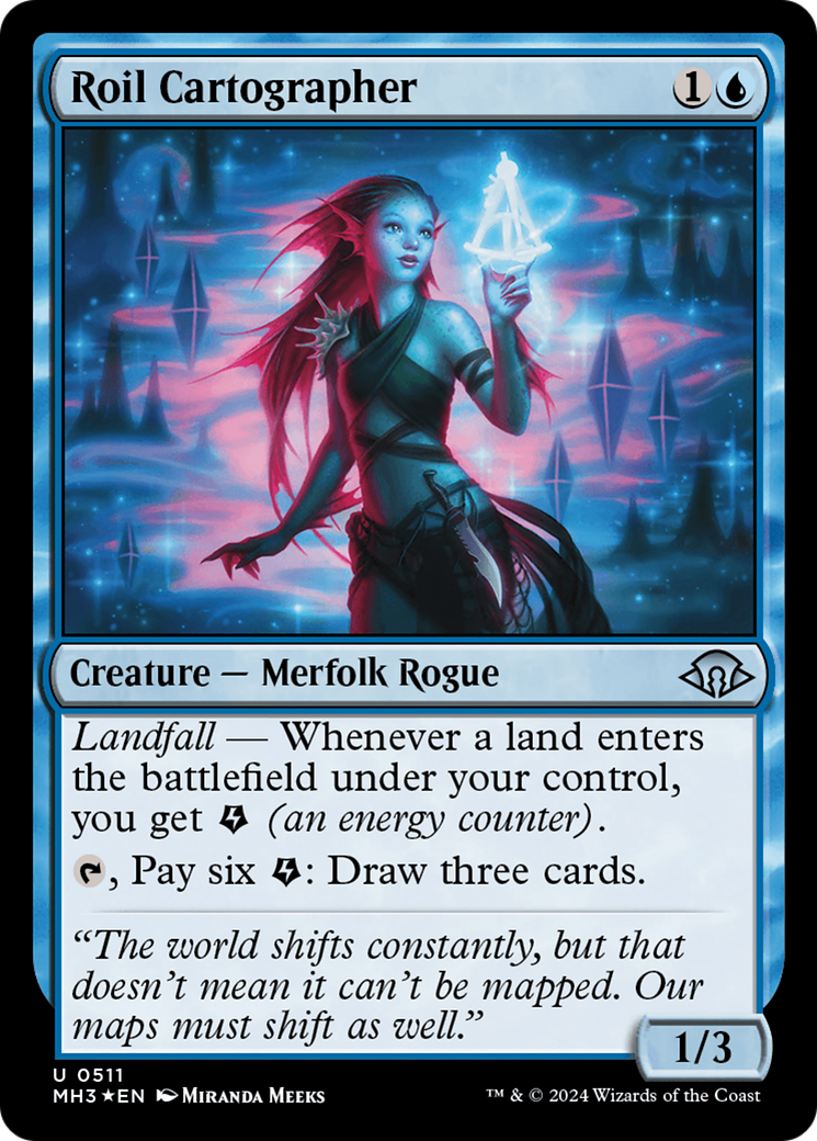 Roil Cartographer (Ripple Foil) [Modern Horizons 3] | Good Games Cannington