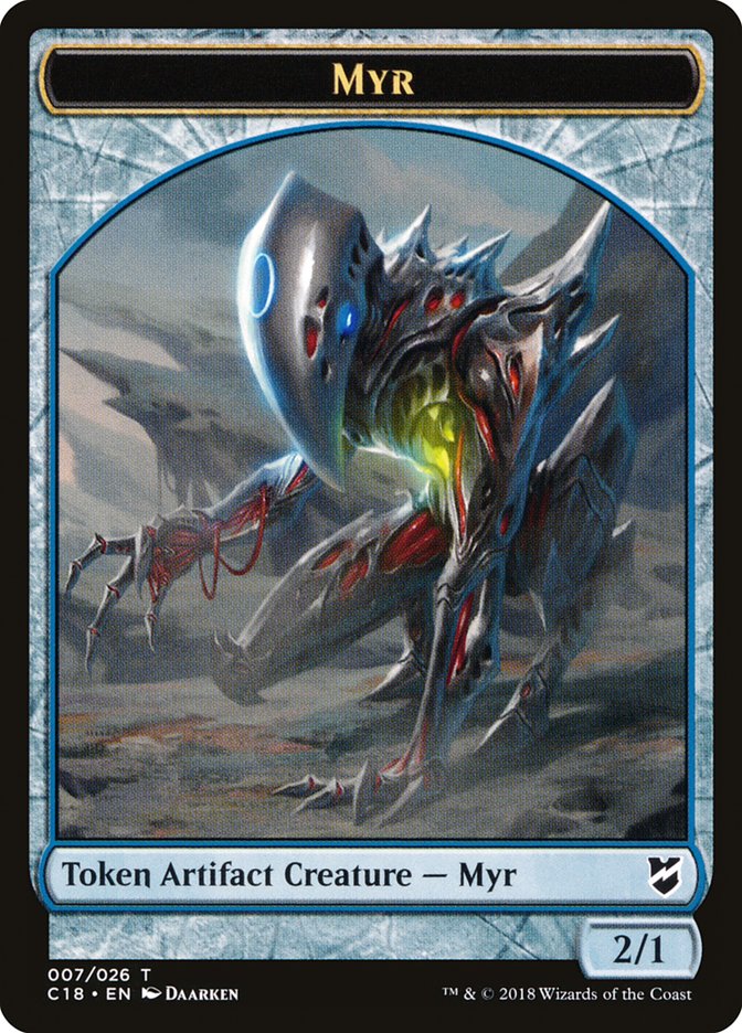 Myr Token (007/026) [Commander 2018 Tokens] | Good Games Cannington