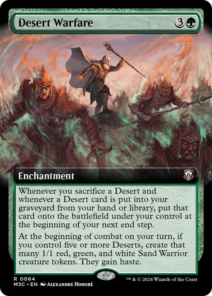 Desert Warfare (Extended Art) [Modern Horizons 3 Commander] | Good Games Cannington