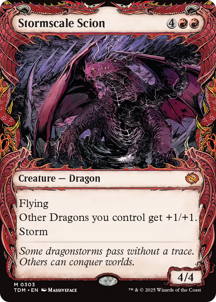 Stormscale Scion (Showcase) [Tarkir: Dragonstorm] | Good Games Cannington
