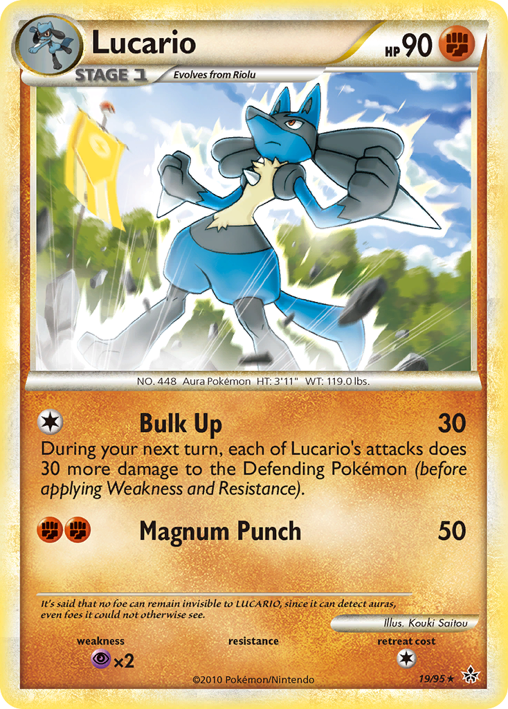 Lucario (19/95) [HeartGold & SoulSilver: Unleashed] | Good Games Cannington