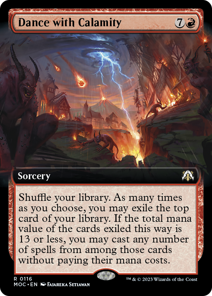 Dance with Calamity (Extended Art) [March of the Machine Commander] | Good Games Cannington